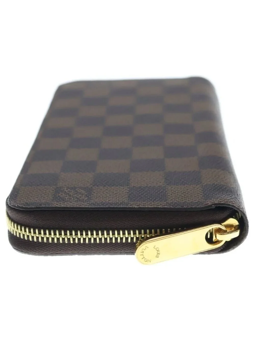 Louis Vuitton Damier Zippy Wallet Round Zip Brown